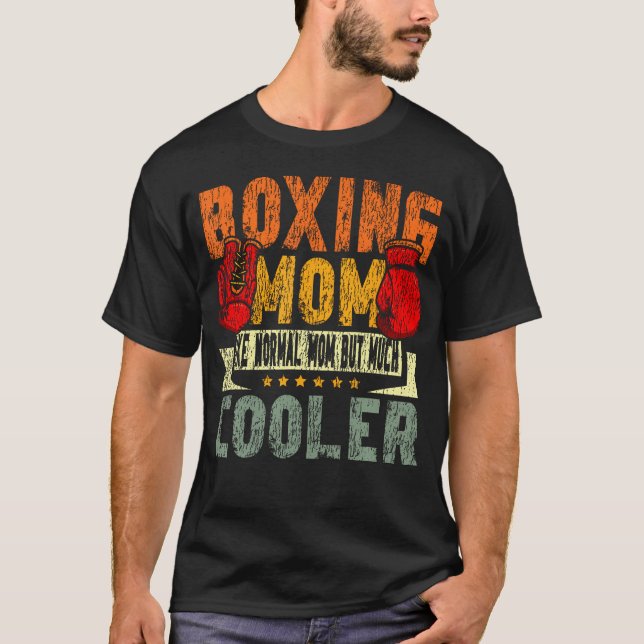 Boxende Mutter Mutter Boxende Mutter Wie Eine Norm T-Shirt (Vorderseite)