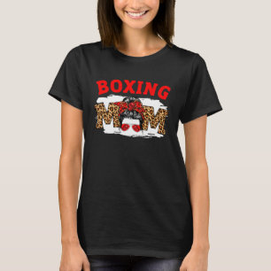 Boxende Mutter Unordentlicher Dutt Süßer Muttertag T-Shirt