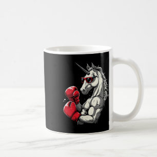 Boxendes Einhorn mit Boxhandschuhen Kickboxen Süß Kaffeetasse