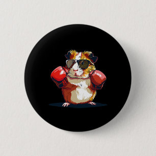 Boxendes Meerschweinchen mit Boxhandschuhen Kickbo Button
