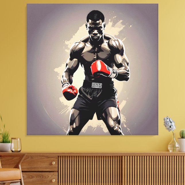 Boxer1 Leinwanddruck (Insitu (Wohnzimmer))