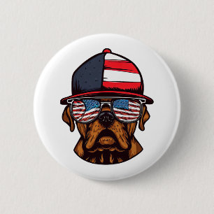 Boxer 4. Juli Button