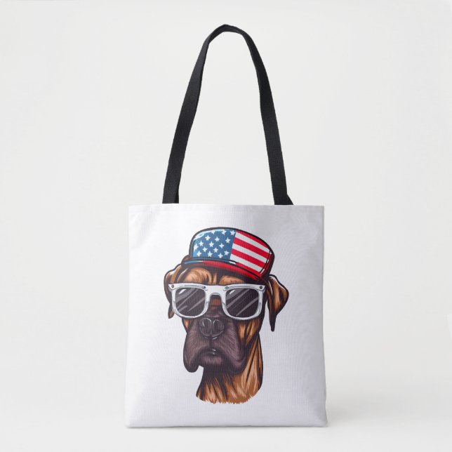 Boxer 4. Juli Party Tasche (Vorderseite)