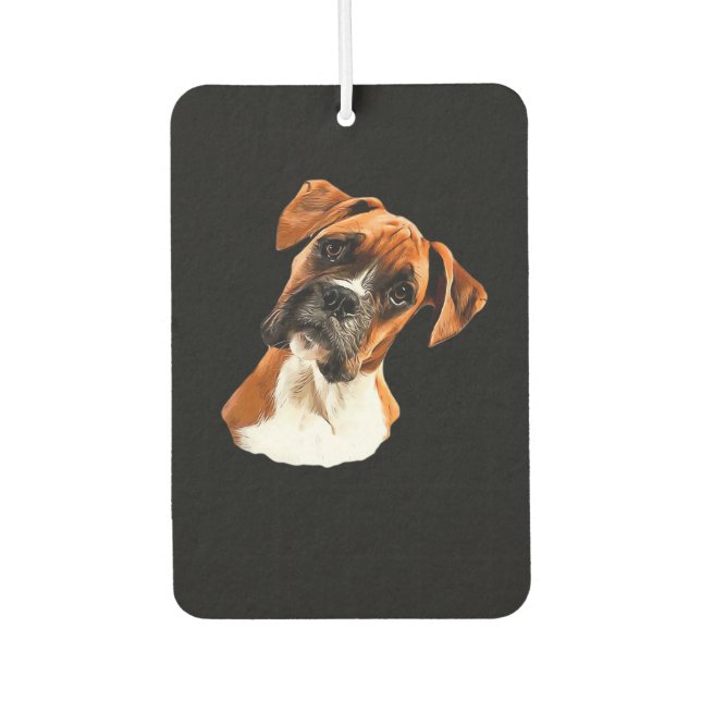 Boxer A Beautiful Boxer Head Tilt Classic T-Shirt Autolufterfrischer (Vorderseite)