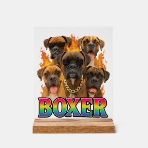 Boxer acrylschild