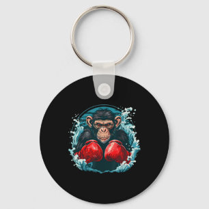 Boxer Affe mit Boxhandschuhen Kickboxing Funny B Schlüsselanhänger