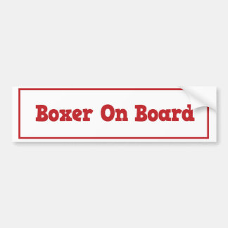 Boxer-an Bord Autoaufkleber