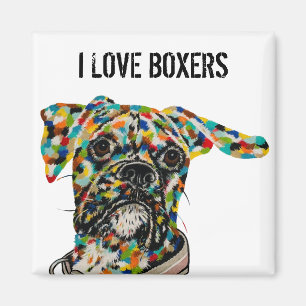 Boxer Art Magnet