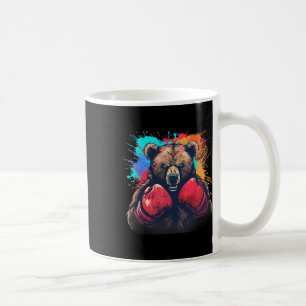 Boxer-Bär mit Boxhandschuhen Kickboxen Lustiges Bo Kaffeetasse
