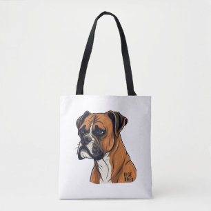 Boxer Bark Designs Punchy Grafik-Designs Tasche
