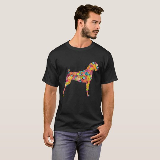 Boxer-Blumen-Shirt T-Shirt