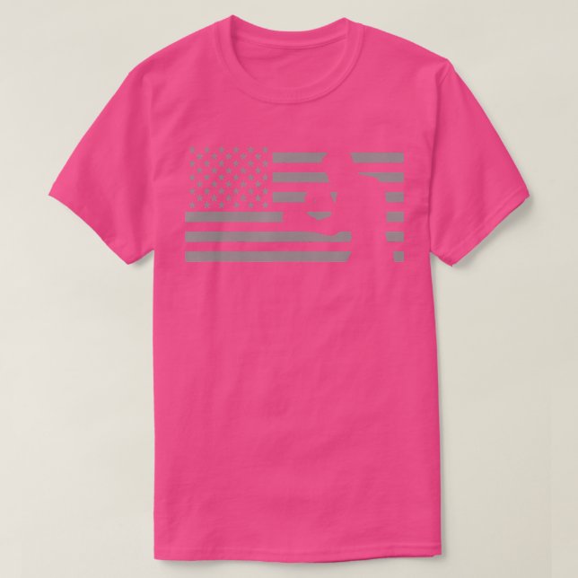 Boxer-Boxen für die amerikanische Flagge T-Shirt (Design vorne)