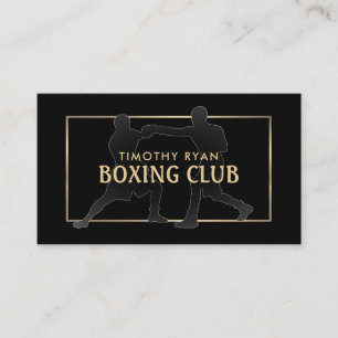 Boxer, Boxer, Boxer, Boxtrainer für Silhouette Visitenkarte