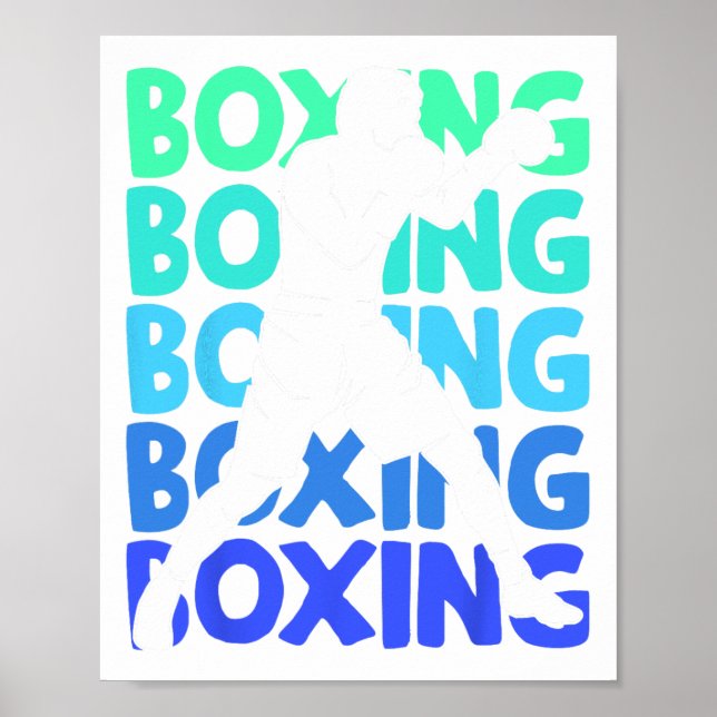 Boxer Boxer Boys Männer Kinder Poster (Vorne)