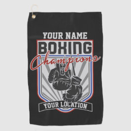 Boxer-Boxer-Fitness-Spiel für personalisierte Boxm Golfhandtuch