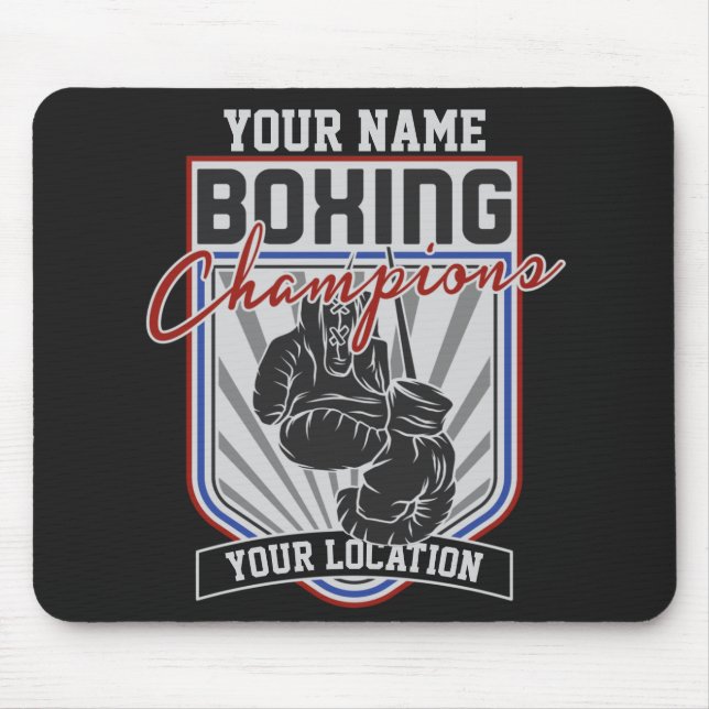 Boxer-Boxer-Fitness-Spiel für personalisierte Boxm Mousepad (Vorne)
