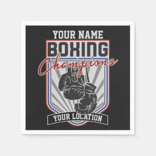 Boxer-Boxer-Fitness-Spiel für personalisierte Boxm Serviette