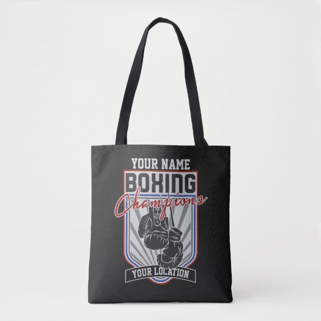 Boxer-Boxer-Fitness-Spiel für personalisierte Boxm Tasche (Vorderseite)