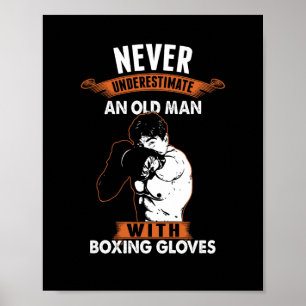 Boxer-Boxer-Kampf-Sportkickboxen O Poster