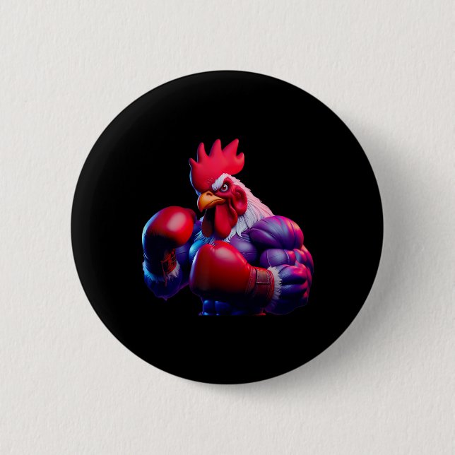Boxer Boxer Kickboxer Mixed Martial Arts Kämpfer Button (Vorderseite)