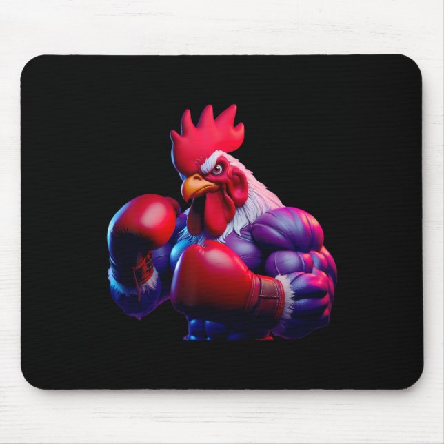 Boxer Boxer Kickboxer Mixed Martial Arts Kämpfer Mousepad (Vorne)