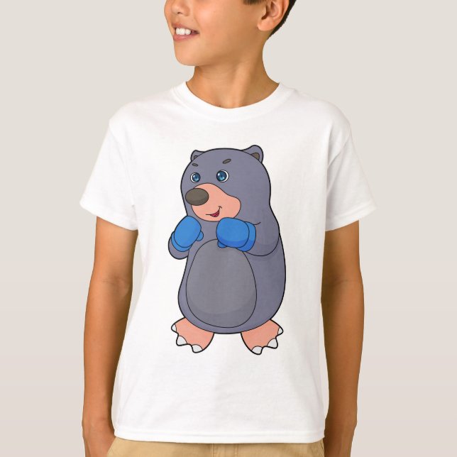 Boxer Boxhandschuhe für Mole Boxing T-Shirt (Vorderseite)