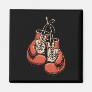 Boxer Boxing American Traditional Tattoo Art Flash Magnet