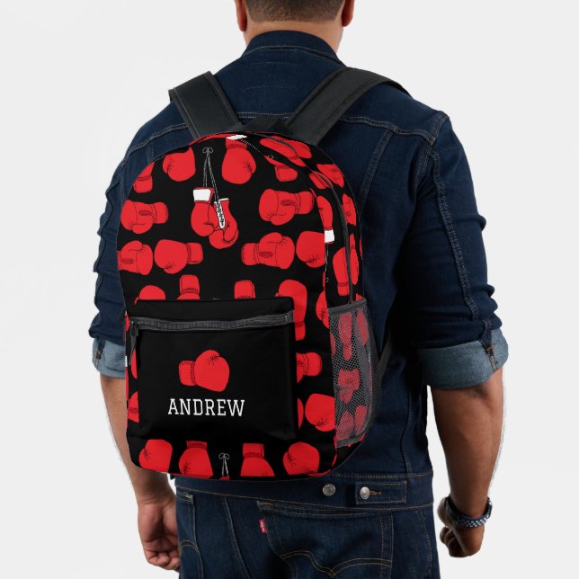 Boxer Boxing Gloves Gemustert Bedruckter Rucksack (Insitu (Modell))