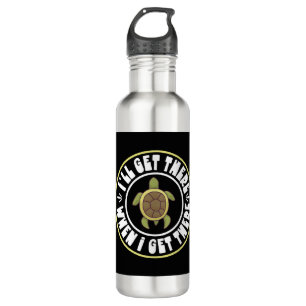 Boxer Boxing Turtle Sea Ocean Reptile Edelstahlflasche