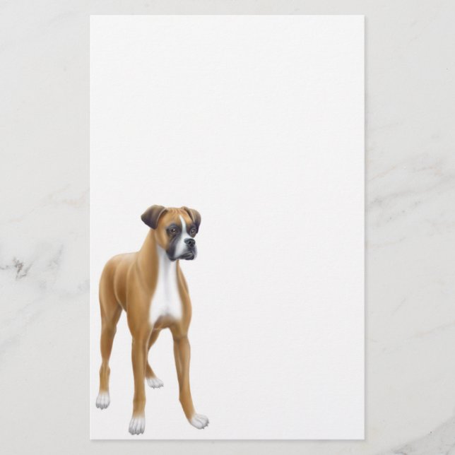 Boxer-Briefpapier Briefpapier (Vorderseite)