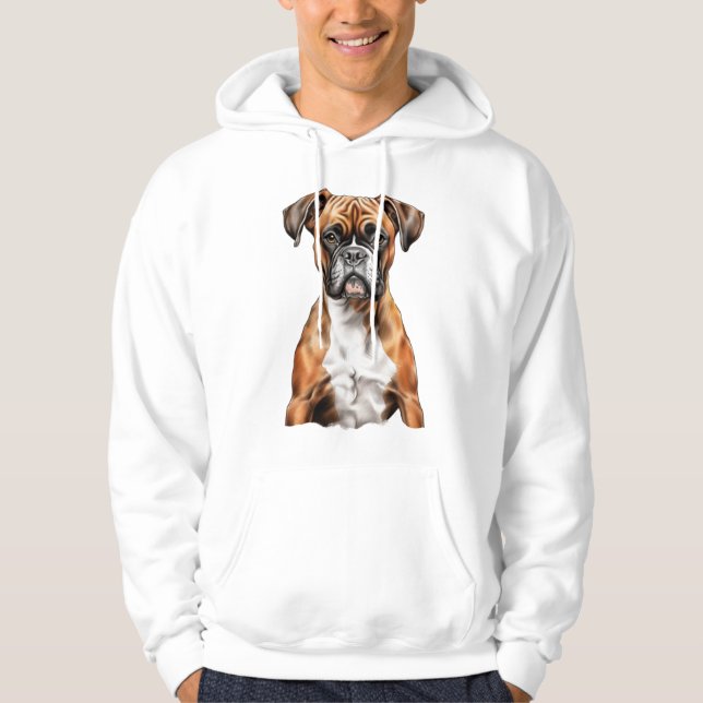 Boxer Buddies Niedlich Hunde Designs für Loyal Box Hoodie (Vorderseite)