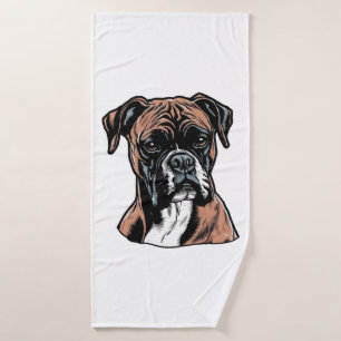 Boxer Buddy Humour Protective Badehandtuch