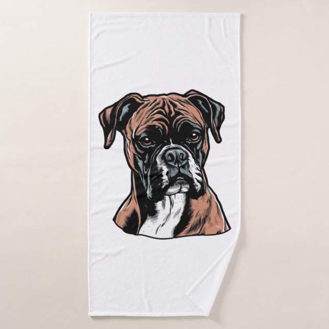Boxer Buddy Humour Protective Badehandtuch (Badehandtuch)
