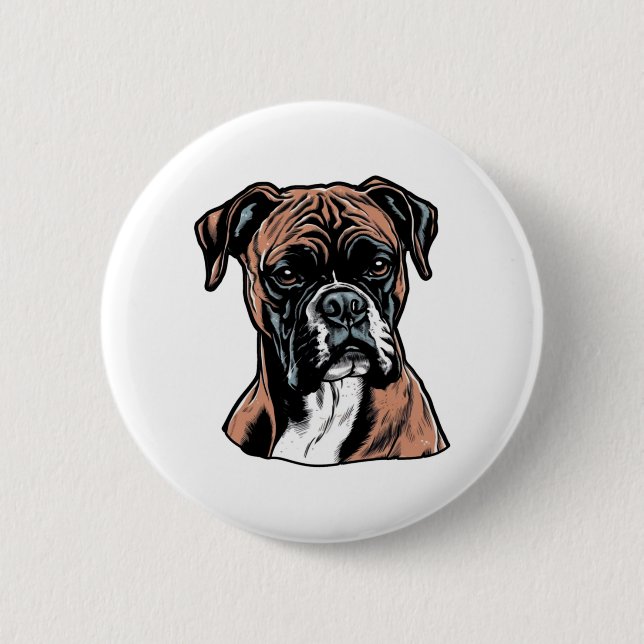 Boxer Buddy Humour Protective Button (Vorderseite)