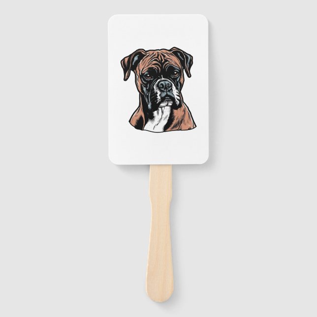 Boxer Buddy Humour Protective Fächer (Vorderseite)
