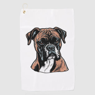 Boxer Buddy Humour Protective Golfhandtuch