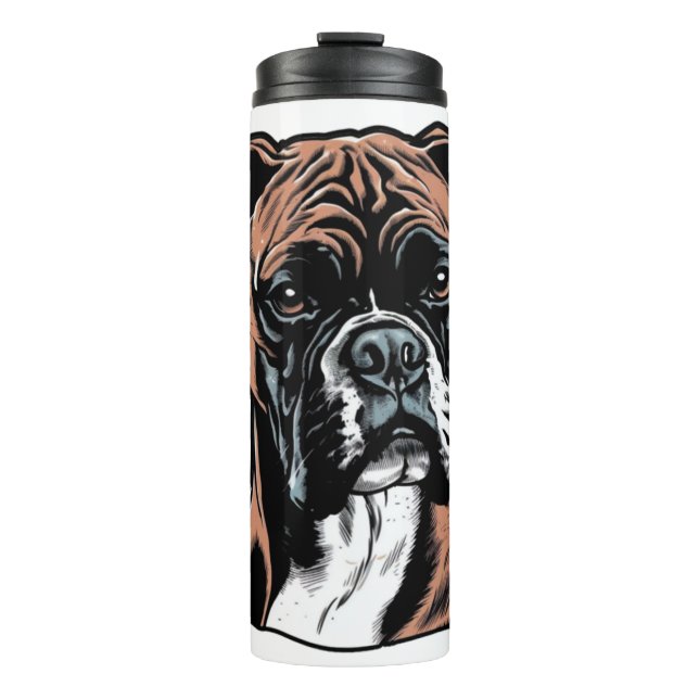 Boxer Buddy Humour Protective Thermosbecher (Vorderseite)