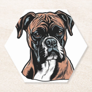Boxer Buddy Humour Protective Untersetzer
