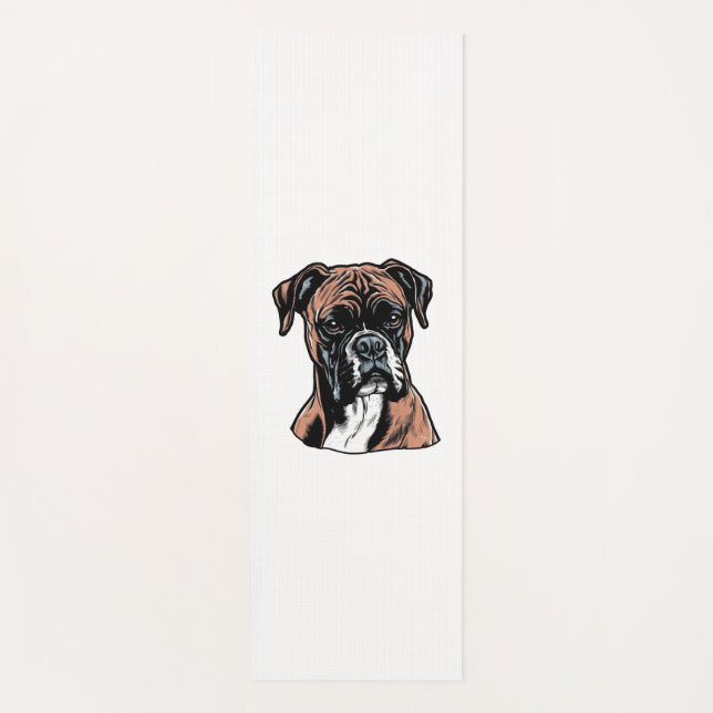 Boxer Buddy Humour Protective Yogamatte (Vorderseite)
