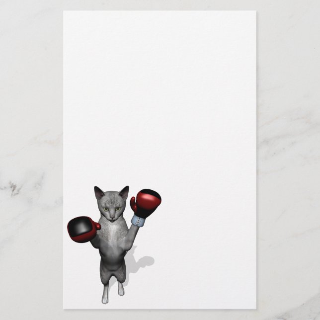 Boxer Cat Briefpapier (Vorderseite)