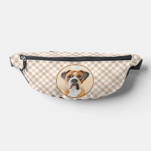 Boxer Chien Fawn Peinture non découpée Oar Cute Ch