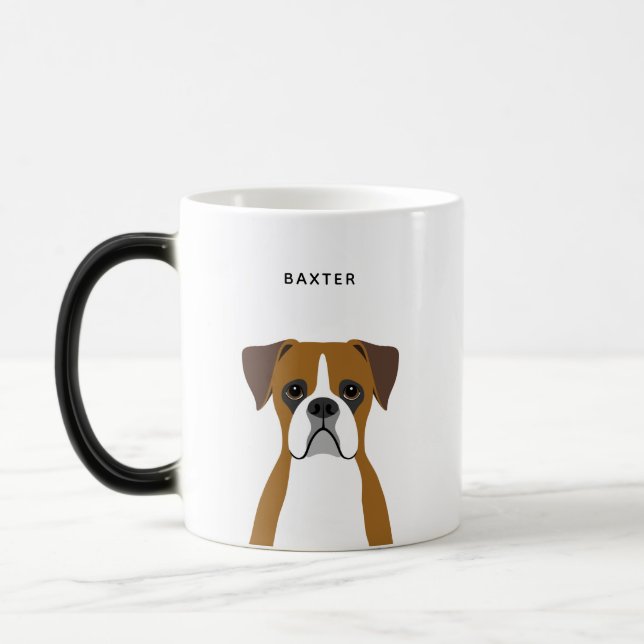 Boxer Chien Mugs (Gauche)
