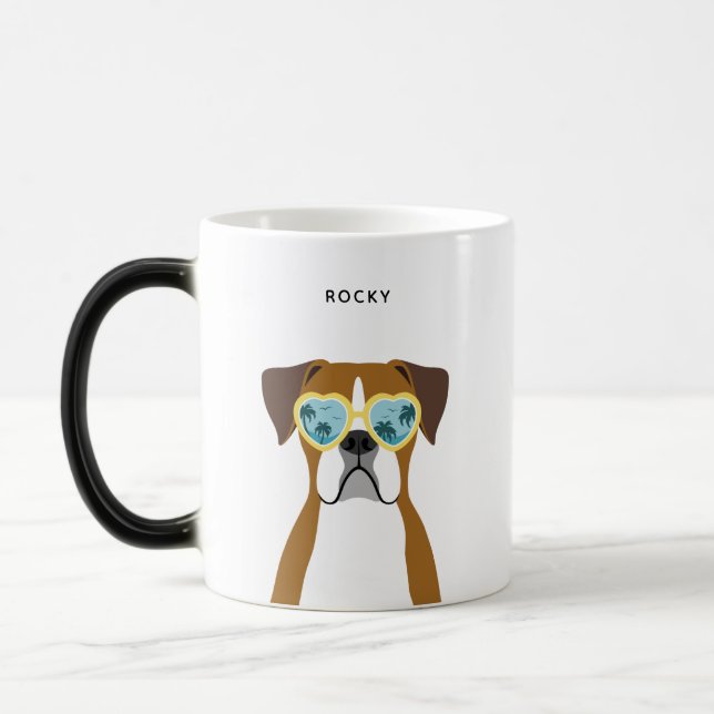 Boxer Chien Mugs (Gauche)