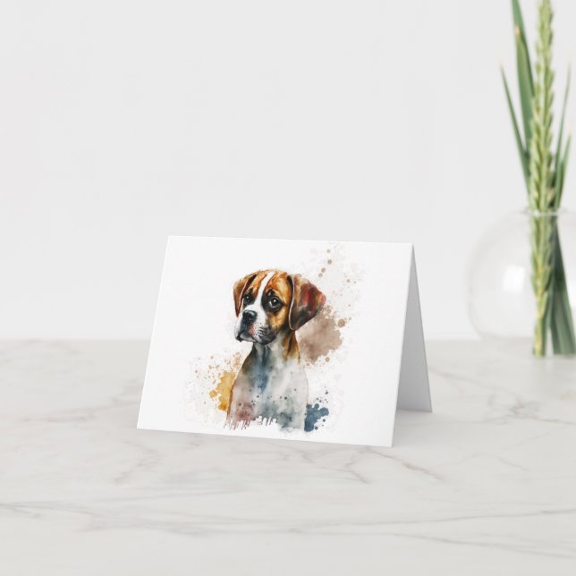 Boxer Chien N'importe quelle occasion Carte de voe (Devant)