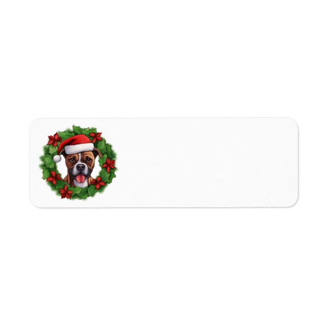 Boxer Christmas Wreath (Vorne)