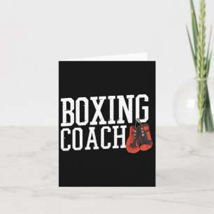 Boxer Coach Boxtrainer Karte