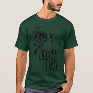 BOXER DAD DOG FACESHIRT DOG LOVERS BOXER DAD GIFT  T-Shirt