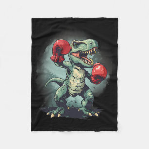 Boxer Dinosaur Boxen Dino Kickboxen T-Rex Boxen Fleecedecke