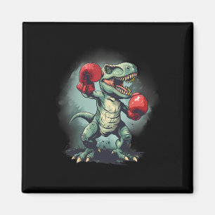 Boxer Dinosaur Boxen Dino Kickboxen T-Rex Boxen Magnet