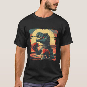 Boxer Dinosaur Boxen Dino Kickboxen T-Rex Boxen T-Shirt